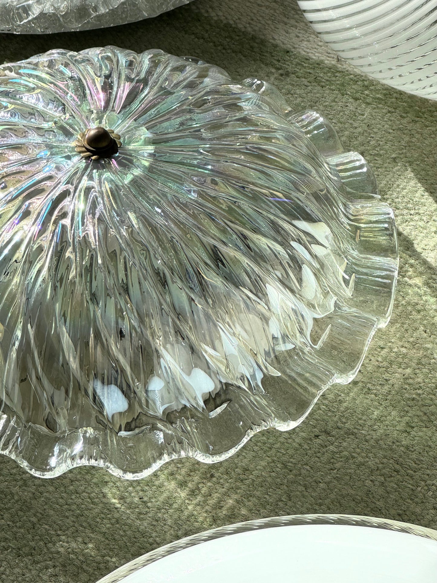 Iridescent Murano lamp