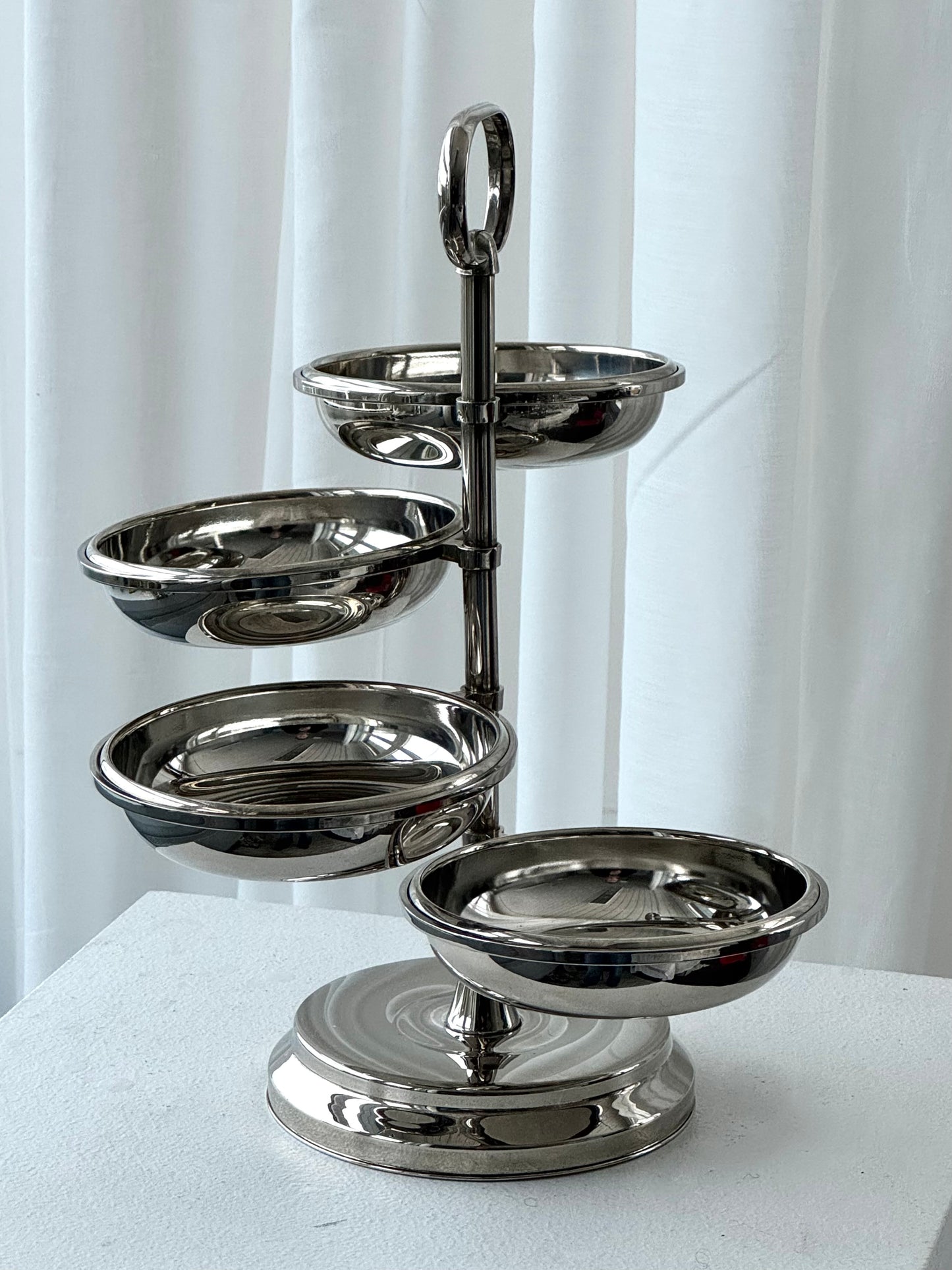 Vintage serving tower