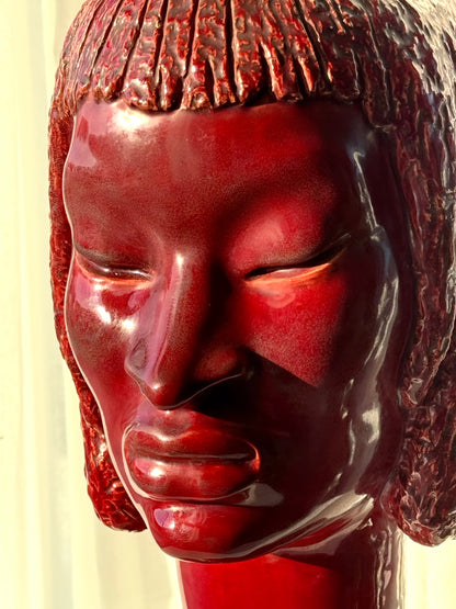 Handmade ceramic head