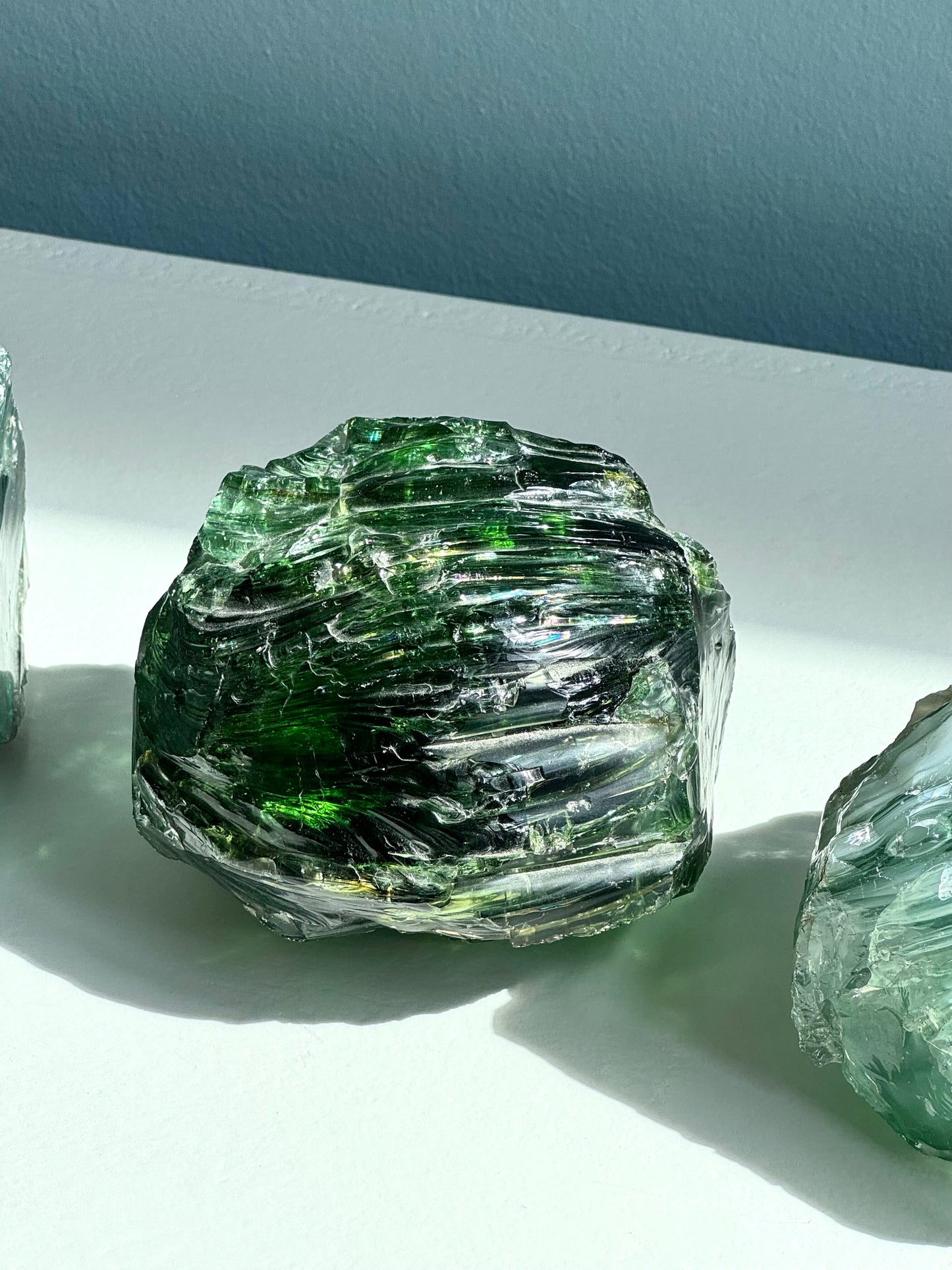 Raw glass decor