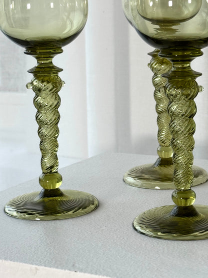 Swirling Wine glasses