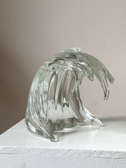 Handmade glass wave