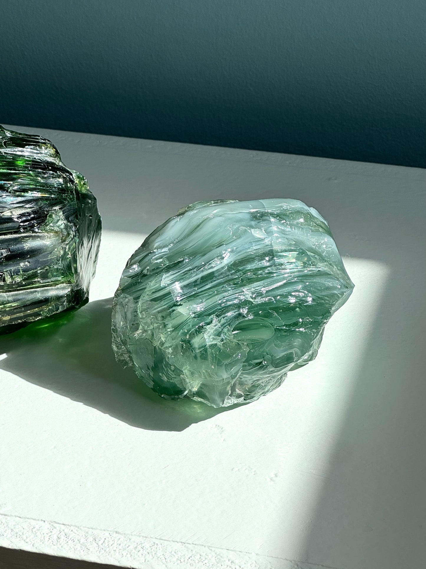 Raw glass decor