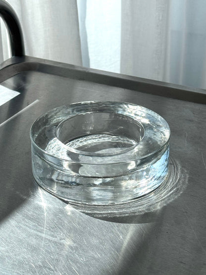 Chunky glass bowl