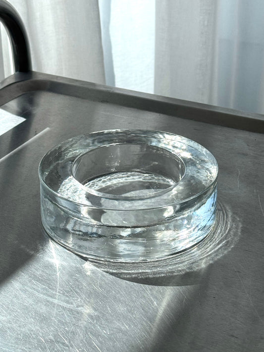 Chunky glass bowl