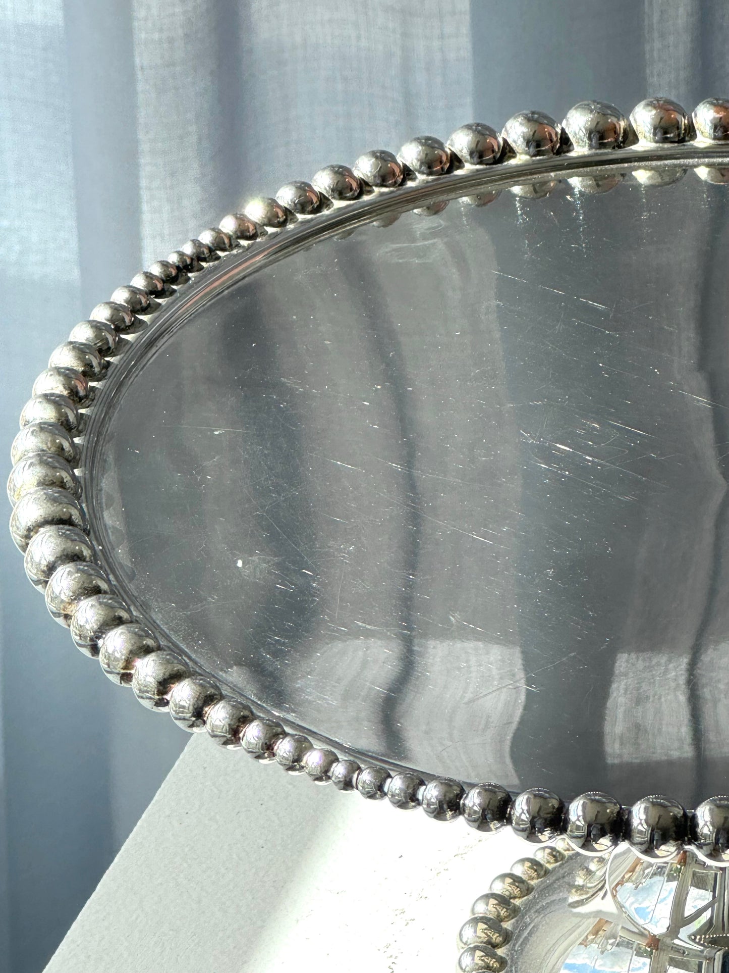 Silver plated stand