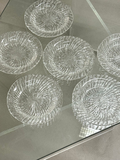 Glass cake plate