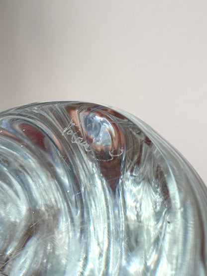Handmade glass wave