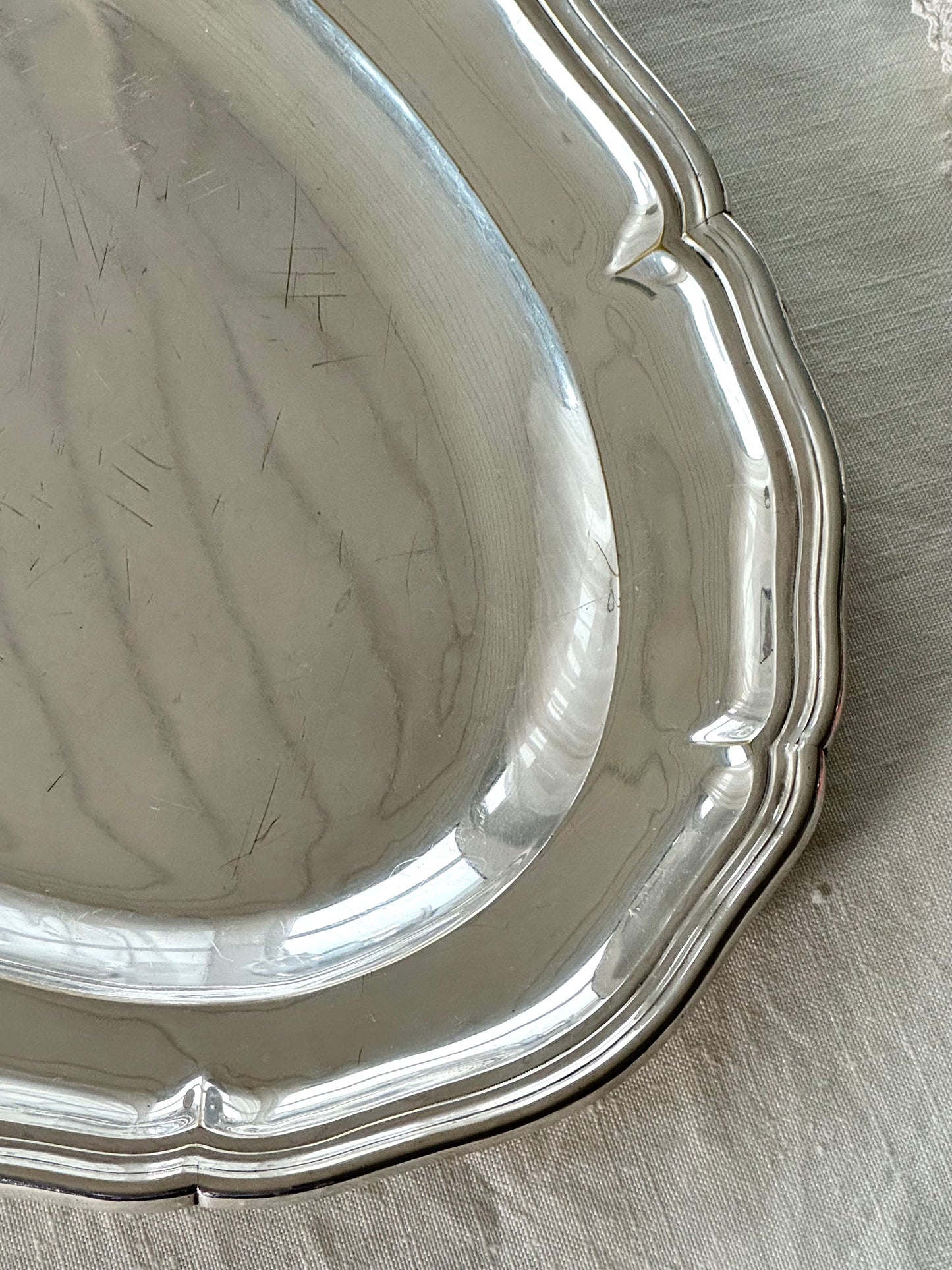 Silver plated dish