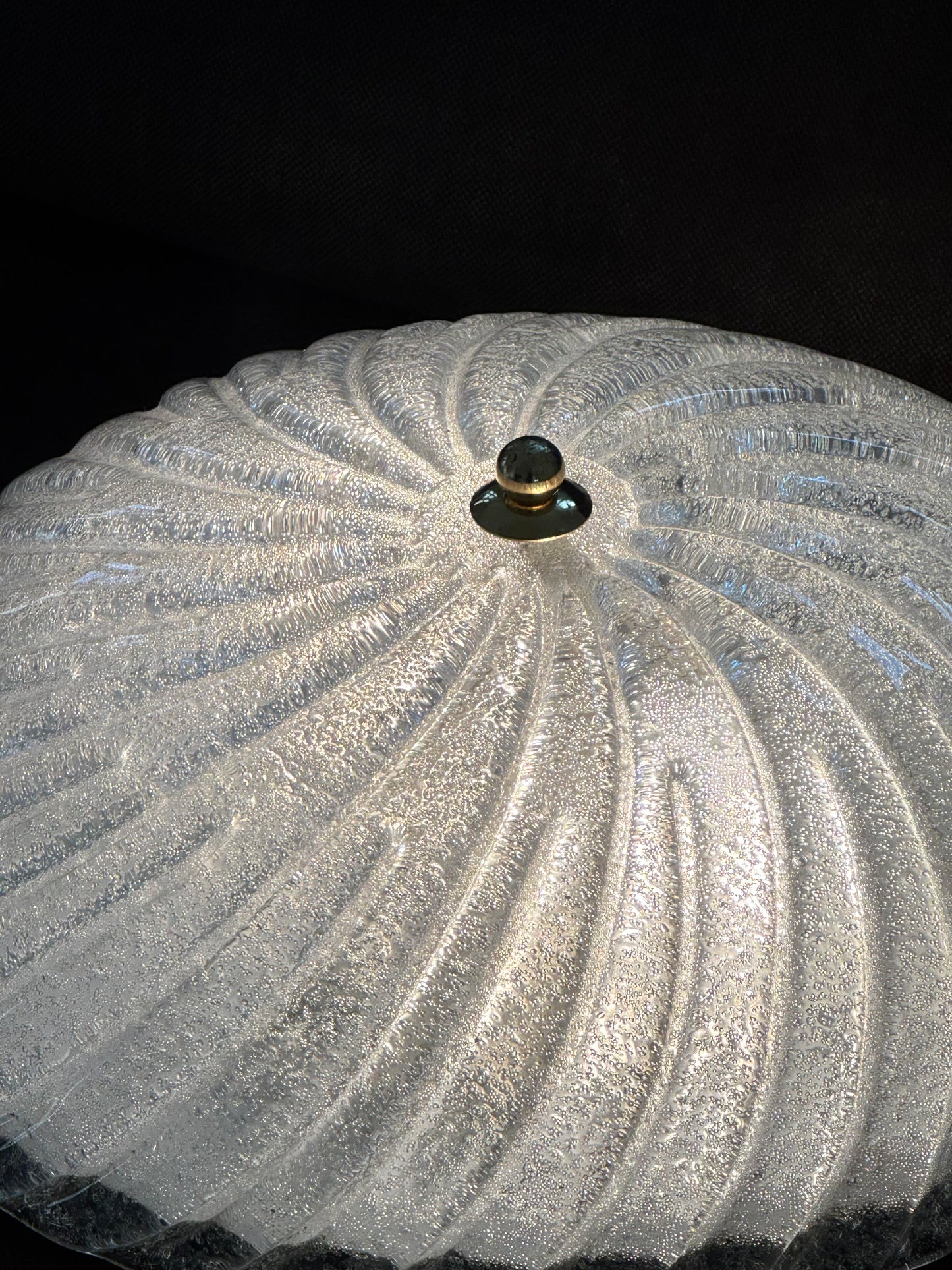 Swirling Murano glass lamp