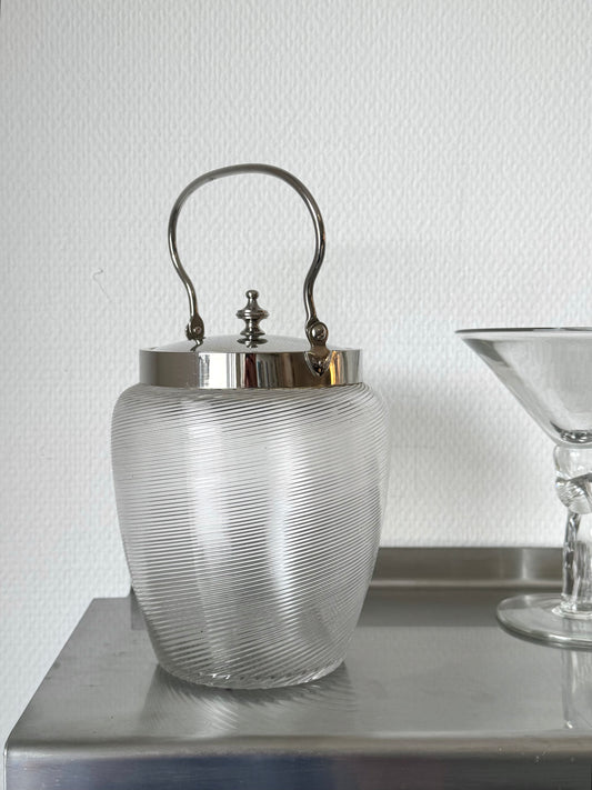 Antique glass jar