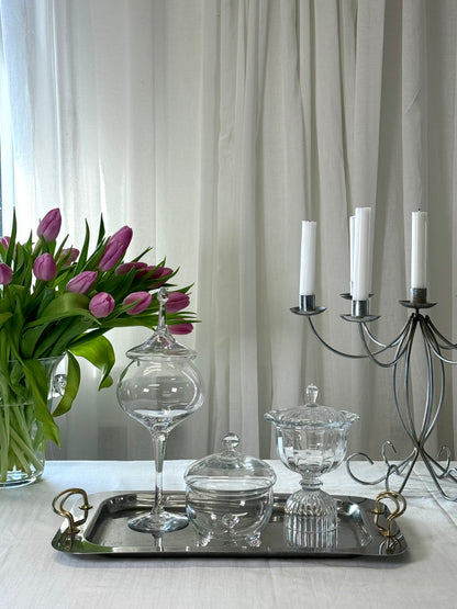 Chrome candelabra
