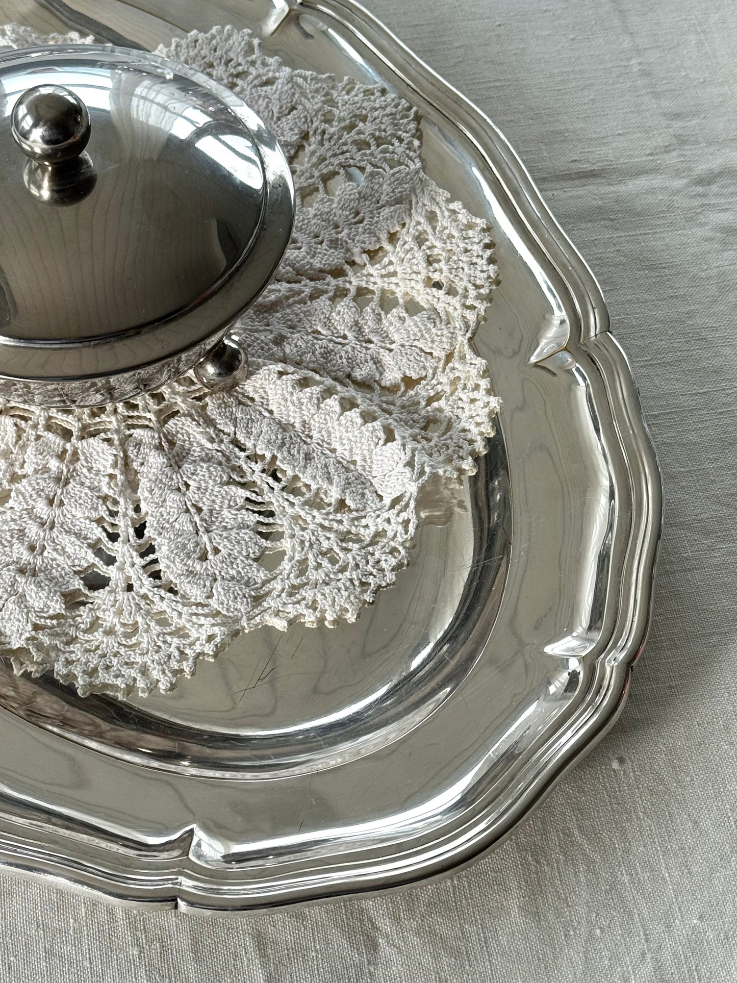 Silver plated dish