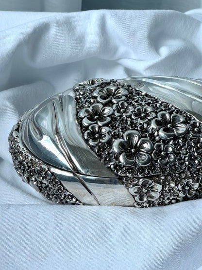 Silver plate jewelry box