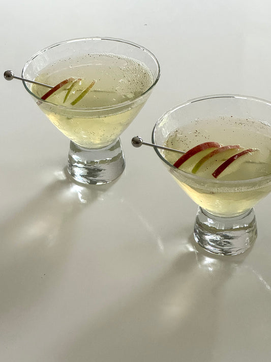 Structured cocktail glasses