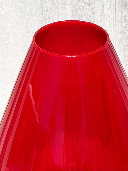 Heavy red vase