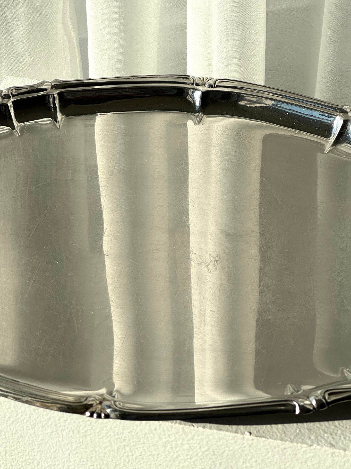 Oval inox tray