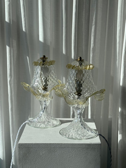 Vintage Murano table lamps