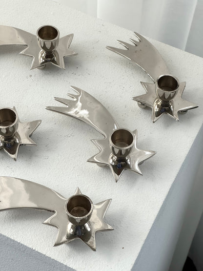 Shooting star candle holder
