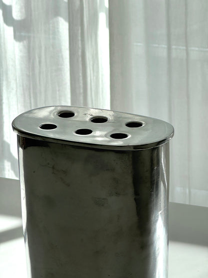 Vintage aluminium vase
