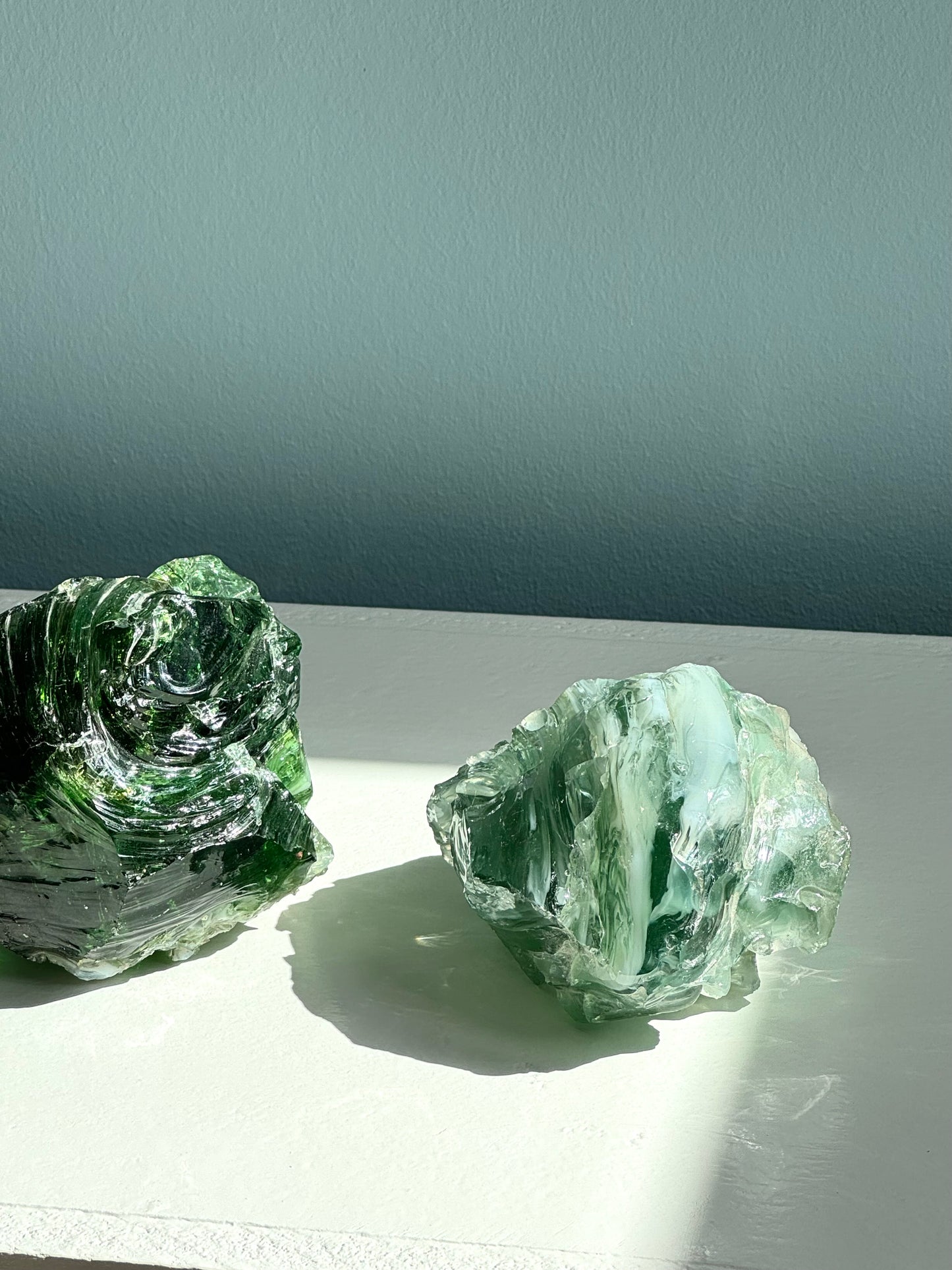 Raw glass decor