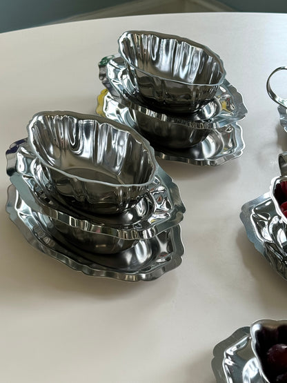 French steel saucer