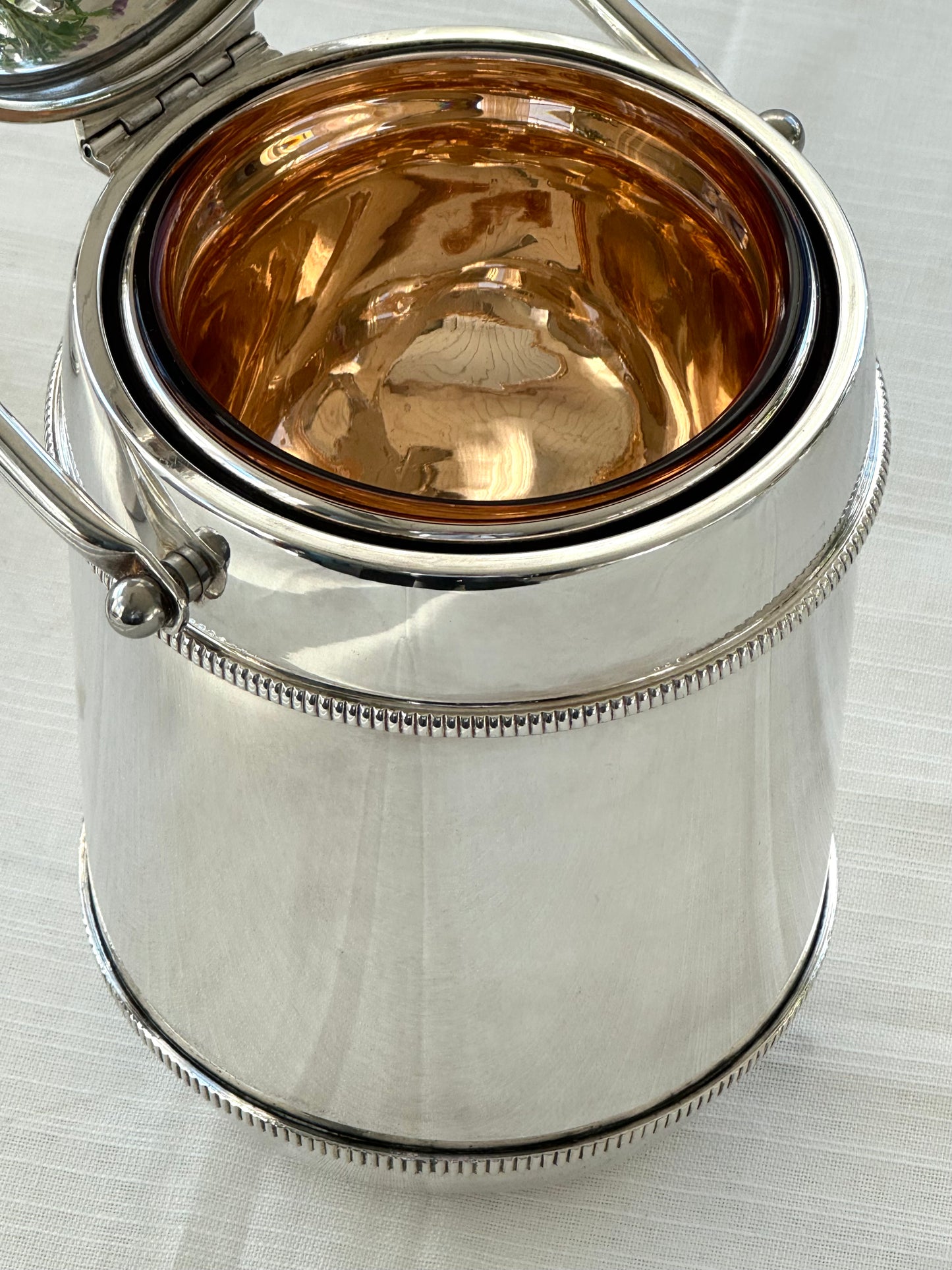 Silver plated ice bucket
