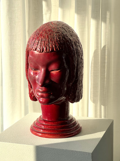 Handmade ceramic head