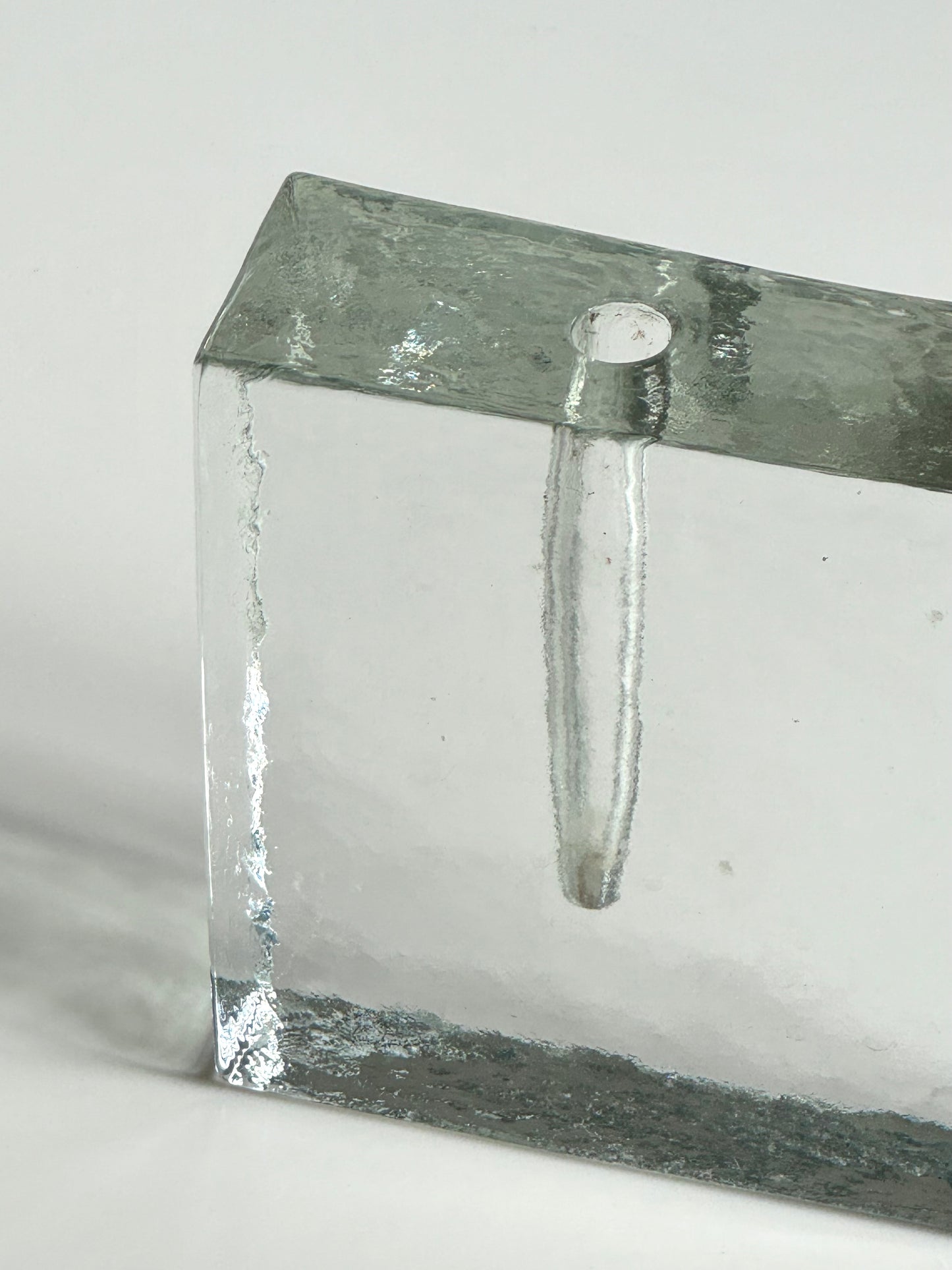 Square glass vase