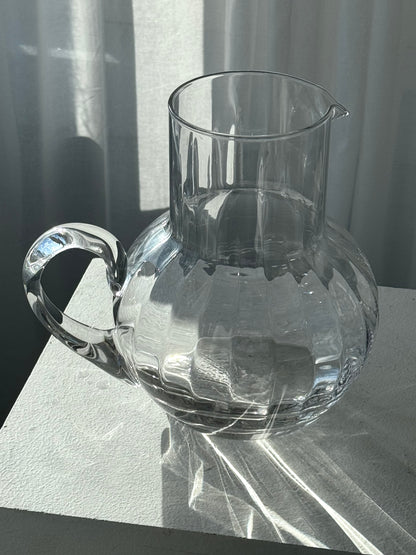 Heavy glass jug