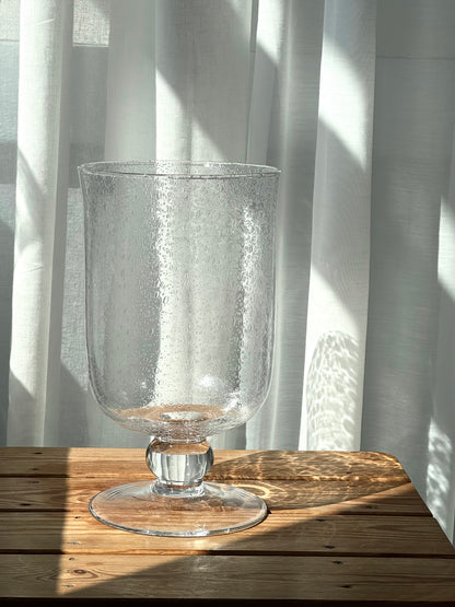 Bubble glass vase