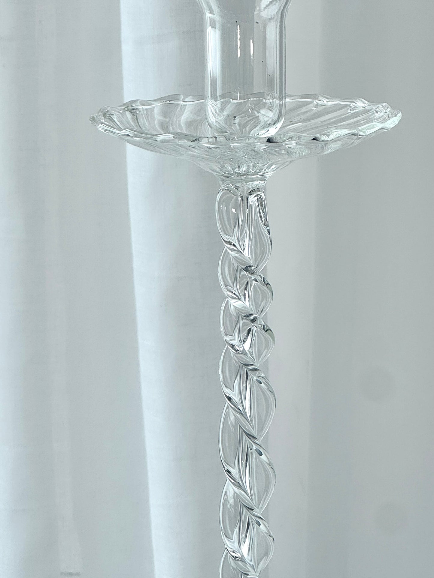 Tall murano candleholder