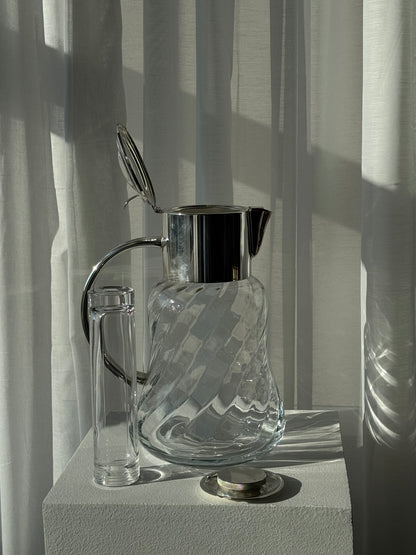 Silver plated swirl jug