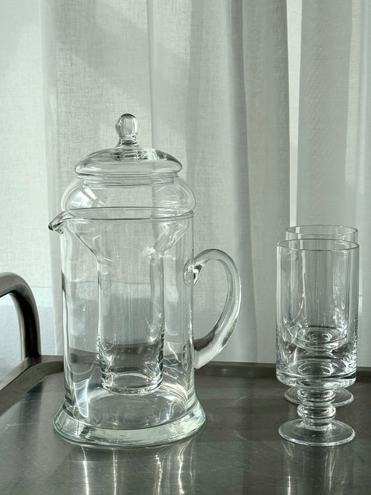 Handmade glass jug