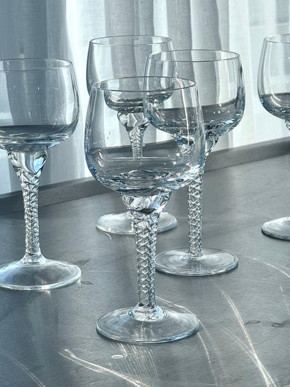 Swirl stem Wine glasses