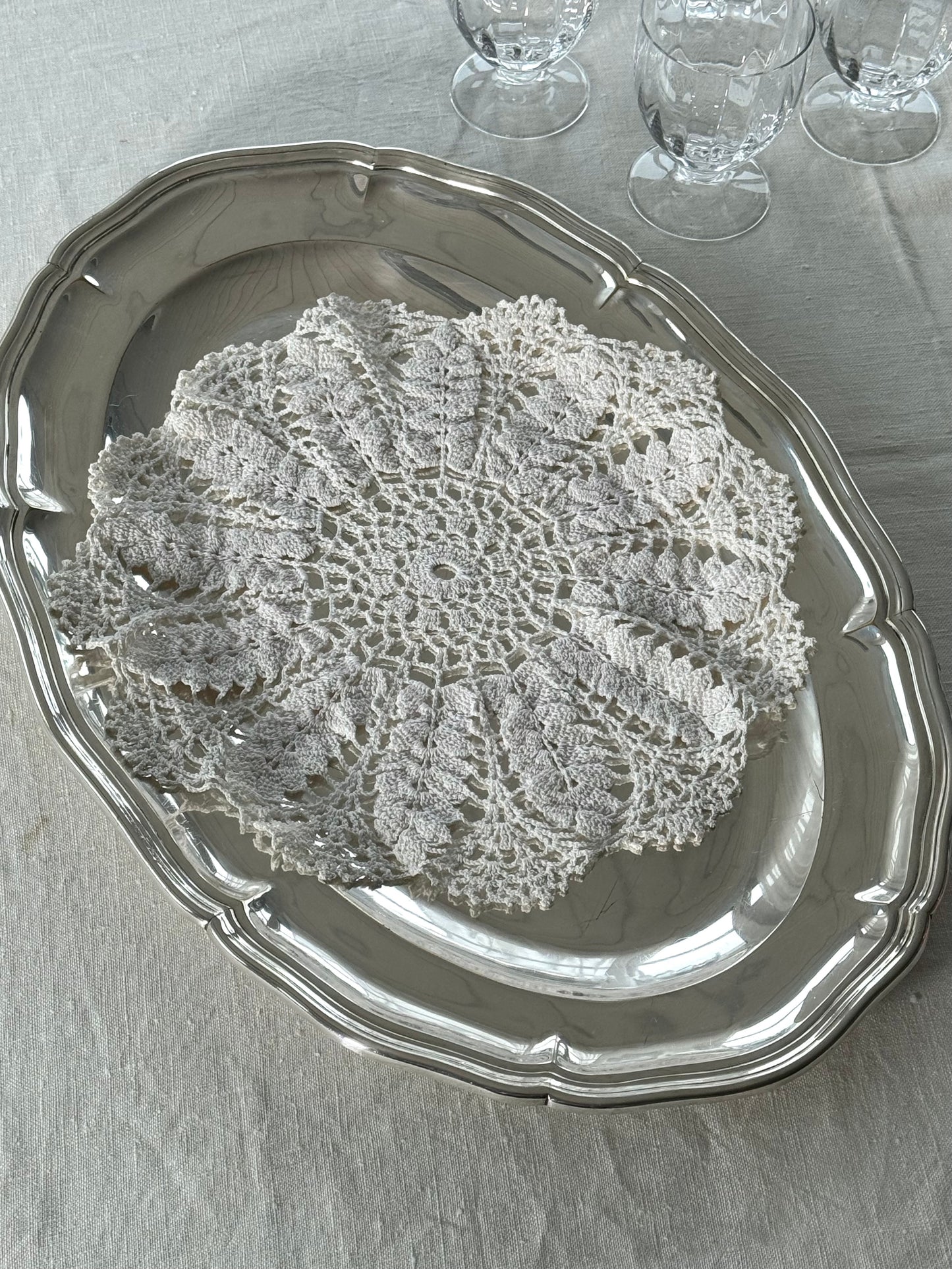 Silver plated dish