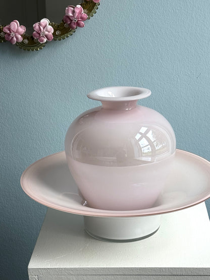 Murano vase and bowl
