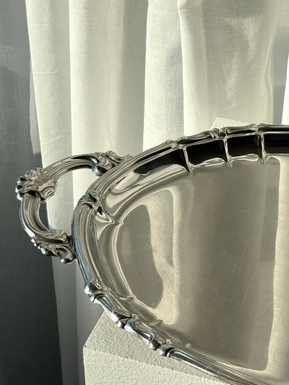 Oval inox tray