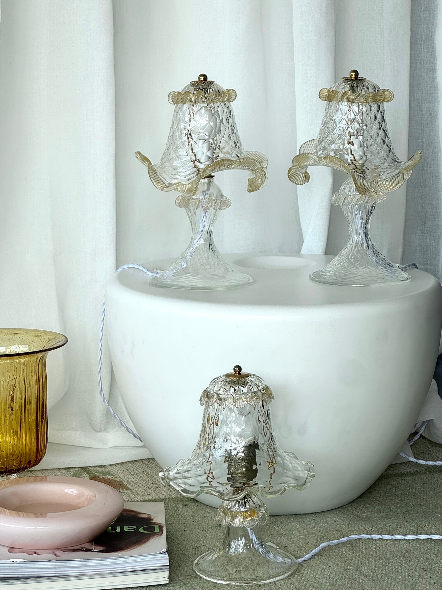 Vintage Murano table lamps