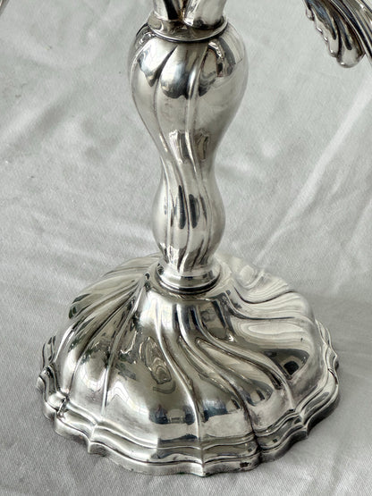 Silver plated candelabra