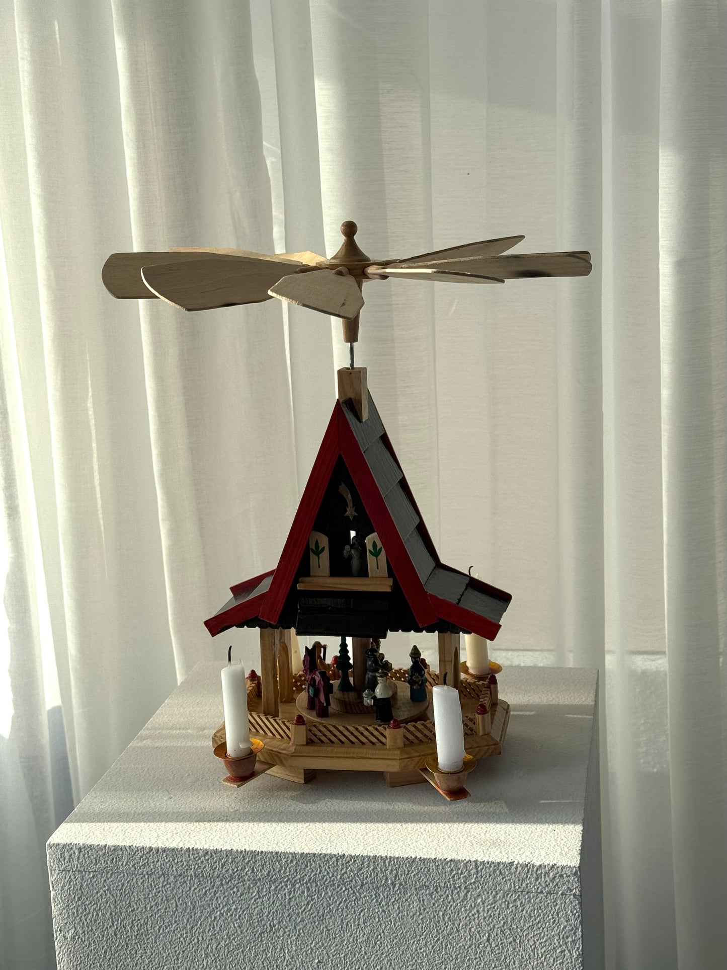 Wooden pyramid house