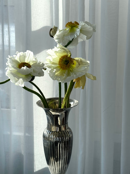 Silver plated vase