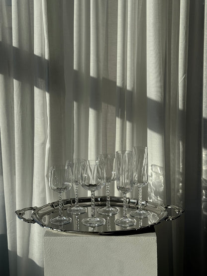 Oval inox tray