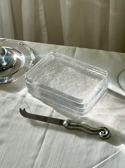 Glass cheese board