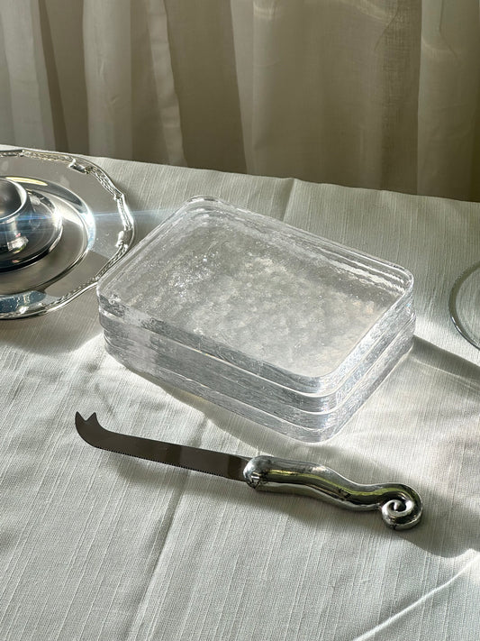 Glass cheese board
