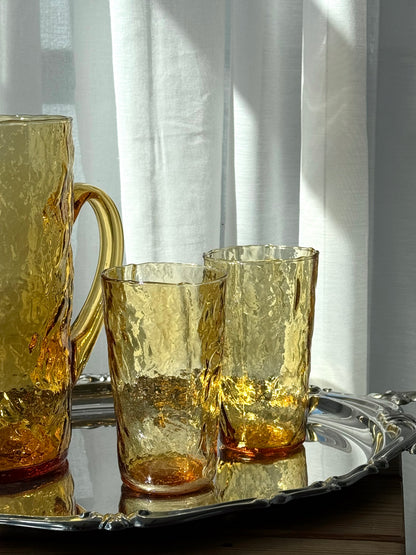 Pitcher and glasses
