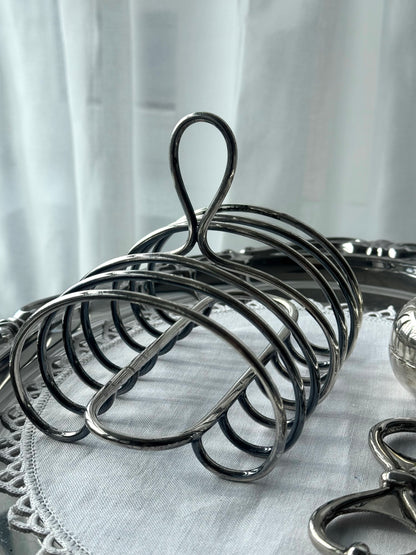 Silver plated toast rack