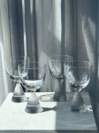Cone stem glasses