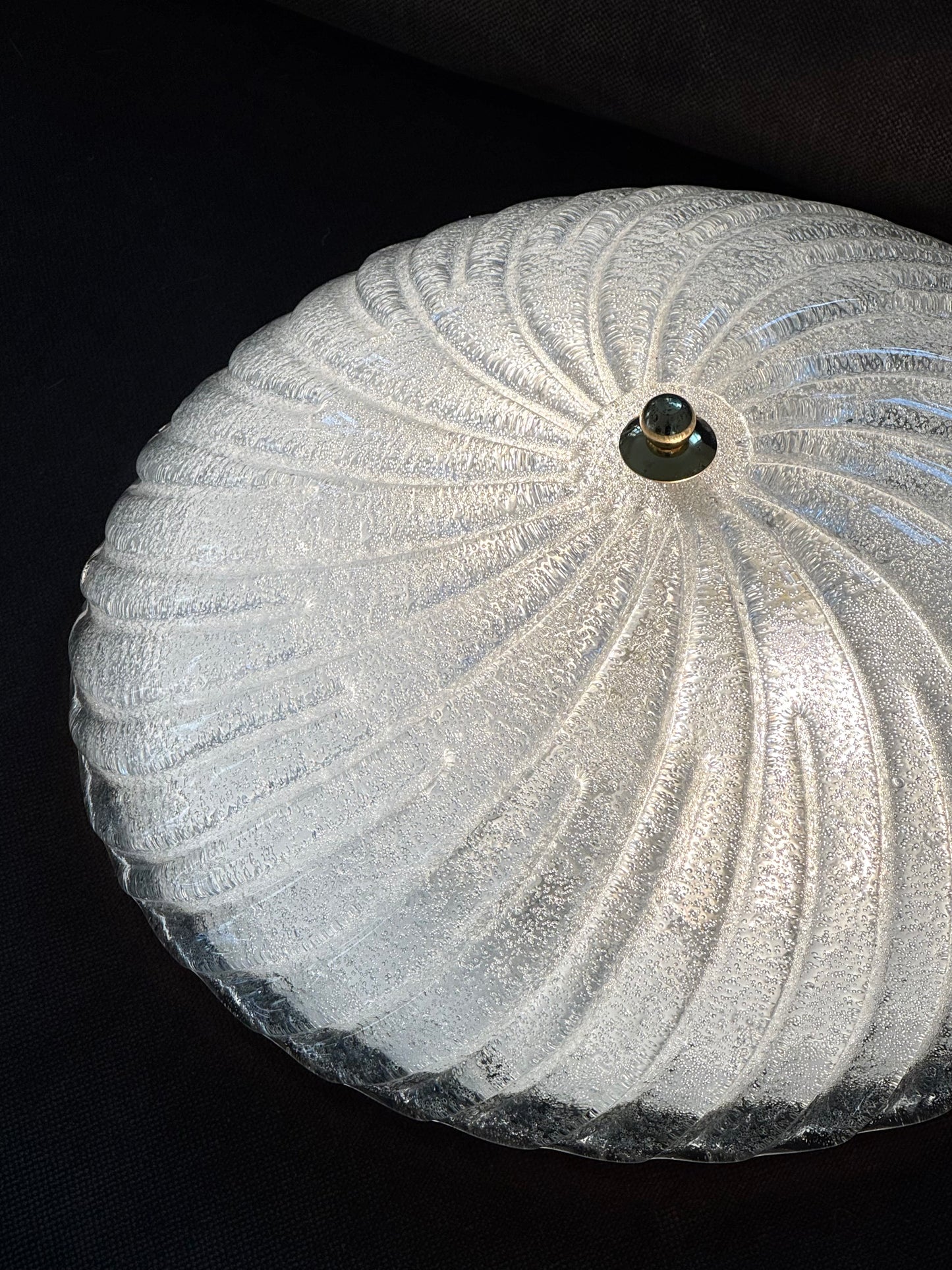 Swirling Murano glass lamp