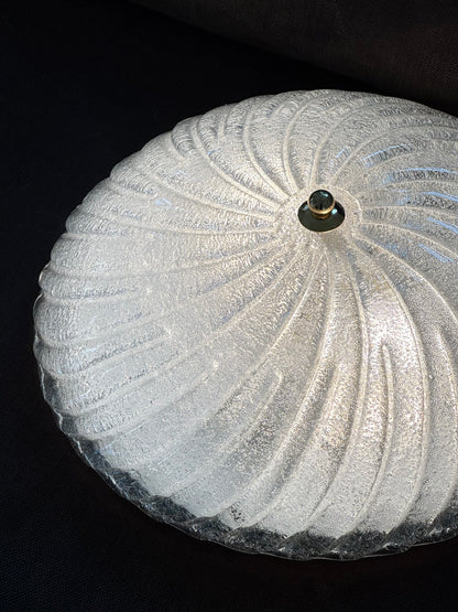 Swirling Murano glass lamp